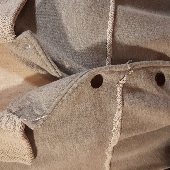 POL Grey French Terry Button-Up Jacket (Large) - Picture 2 of 10